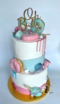 gender reveal cake